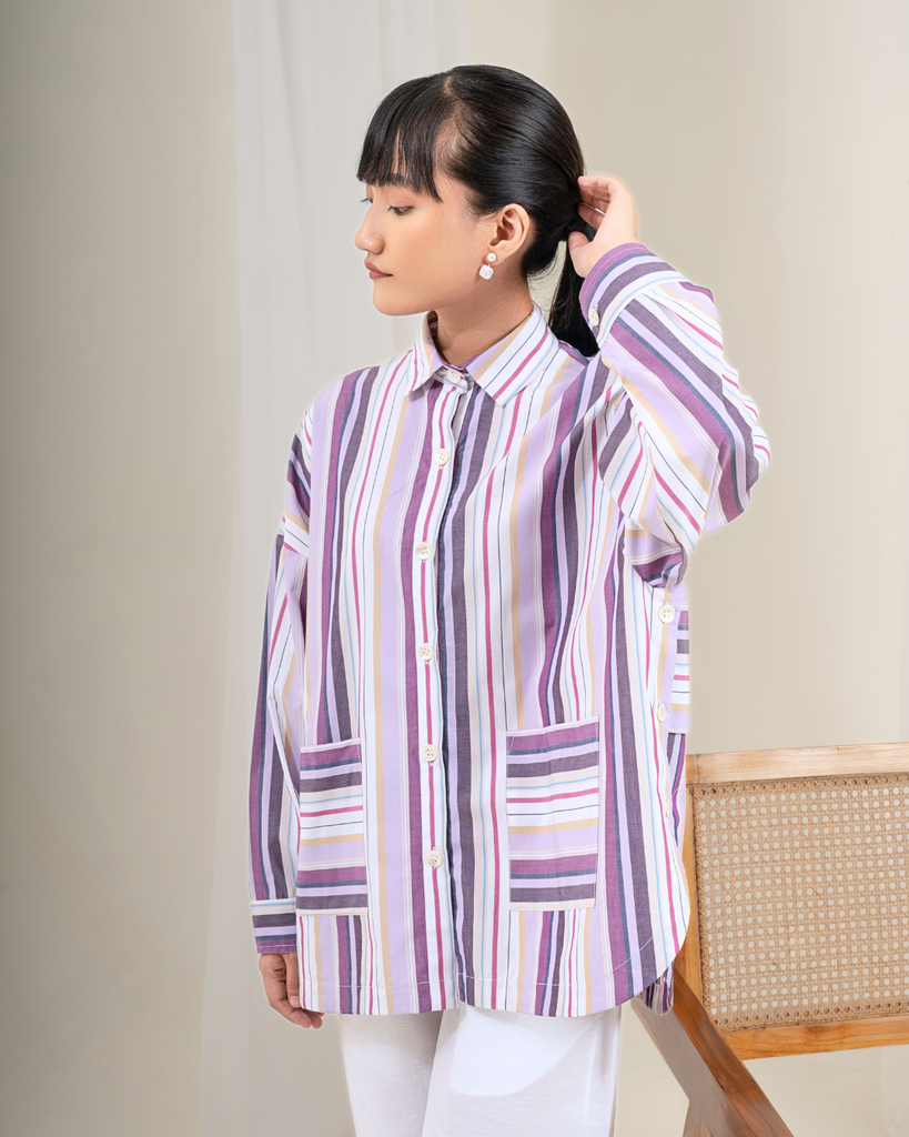 Striped shirts for women | Oversized cotton shirts