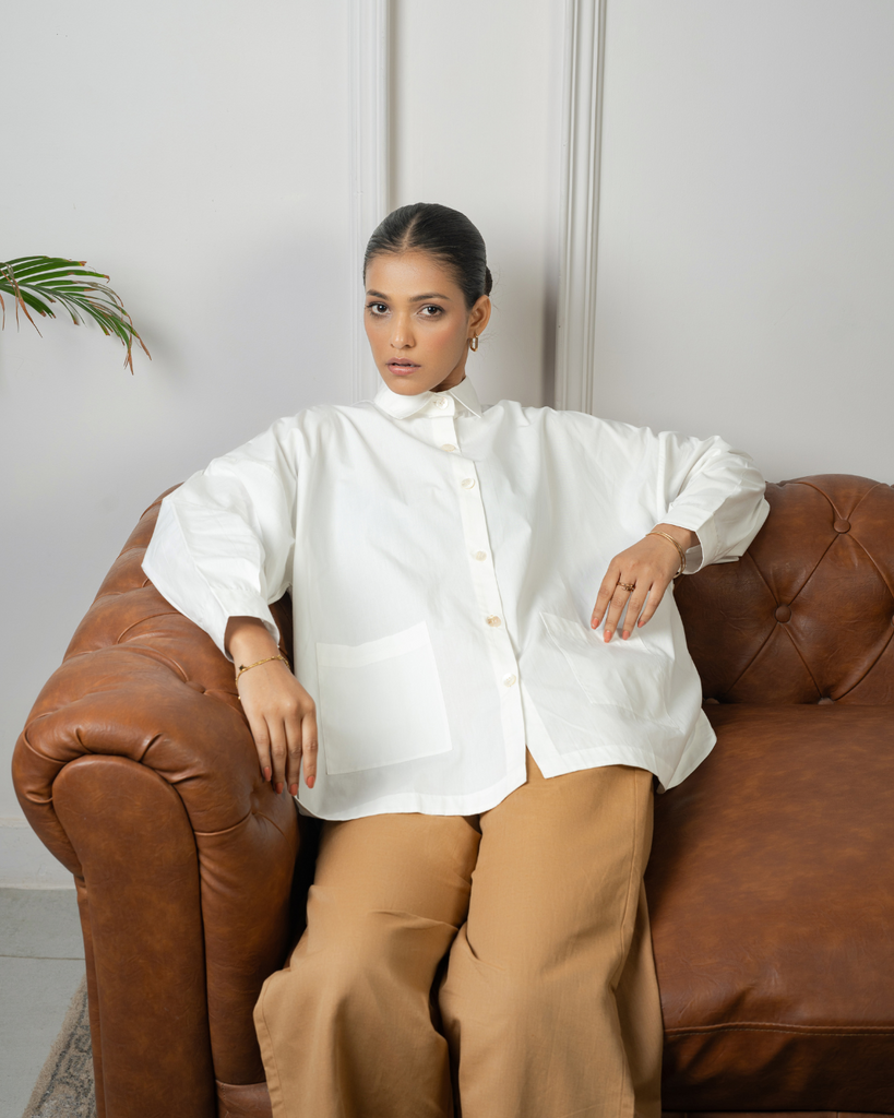 Oversized white shirts for women | Latest cotton shirt trends