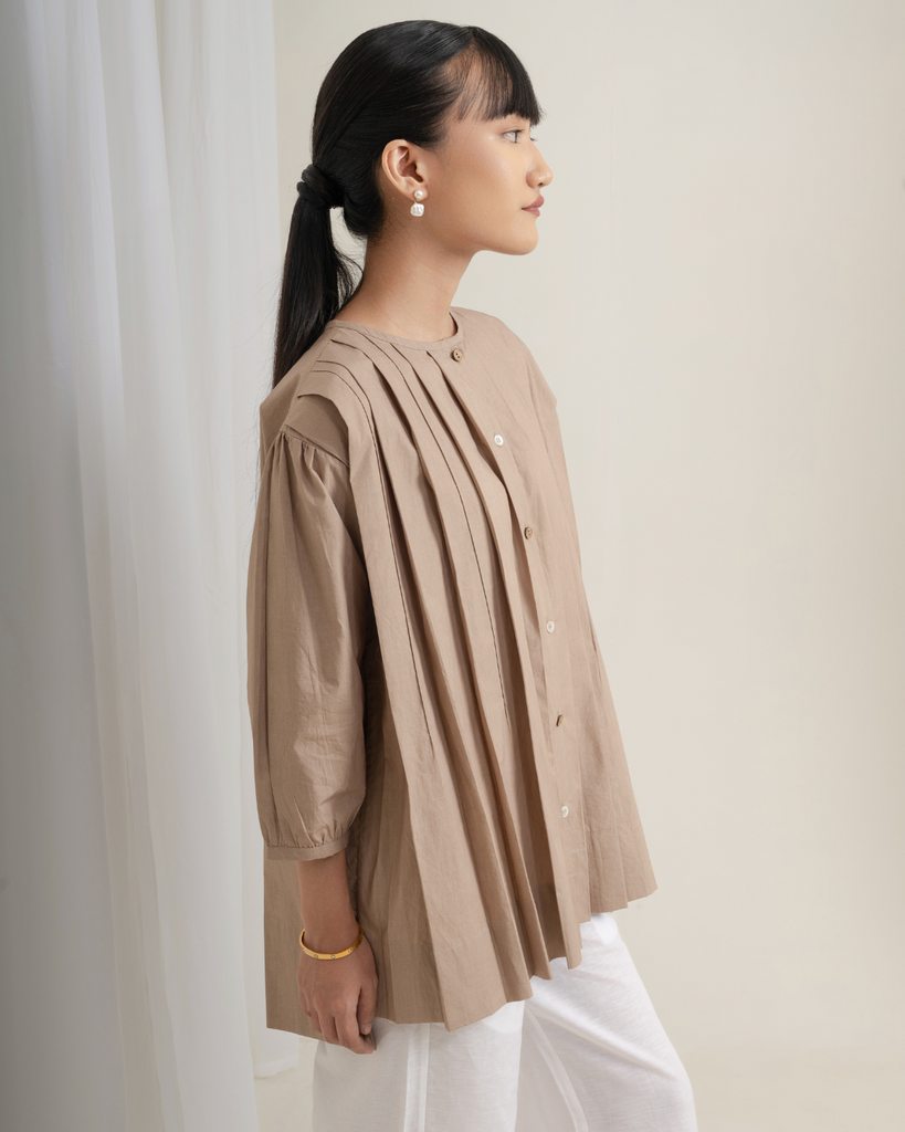 Loose fit tops | pleated Japanese tops 