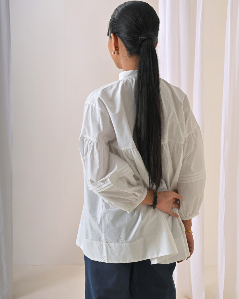 White Cotton Shirt | Oversized white shirt