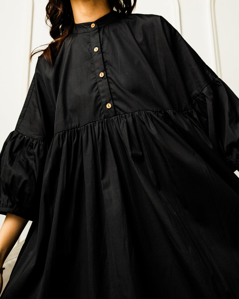 Black cotton dresses | Summer cotton dress