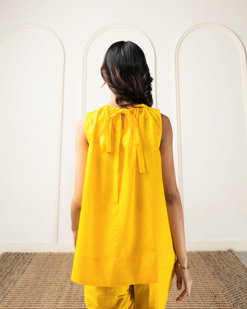 Yellow Linen tops | linen women